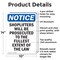 Signmission Shoplifters Will Be Prosecuted OSHA Notice Sign, Aluminum, 10in W x 14in L, 2PK OS-2PACK-NS-A-1014-V-16581 - alternate 6